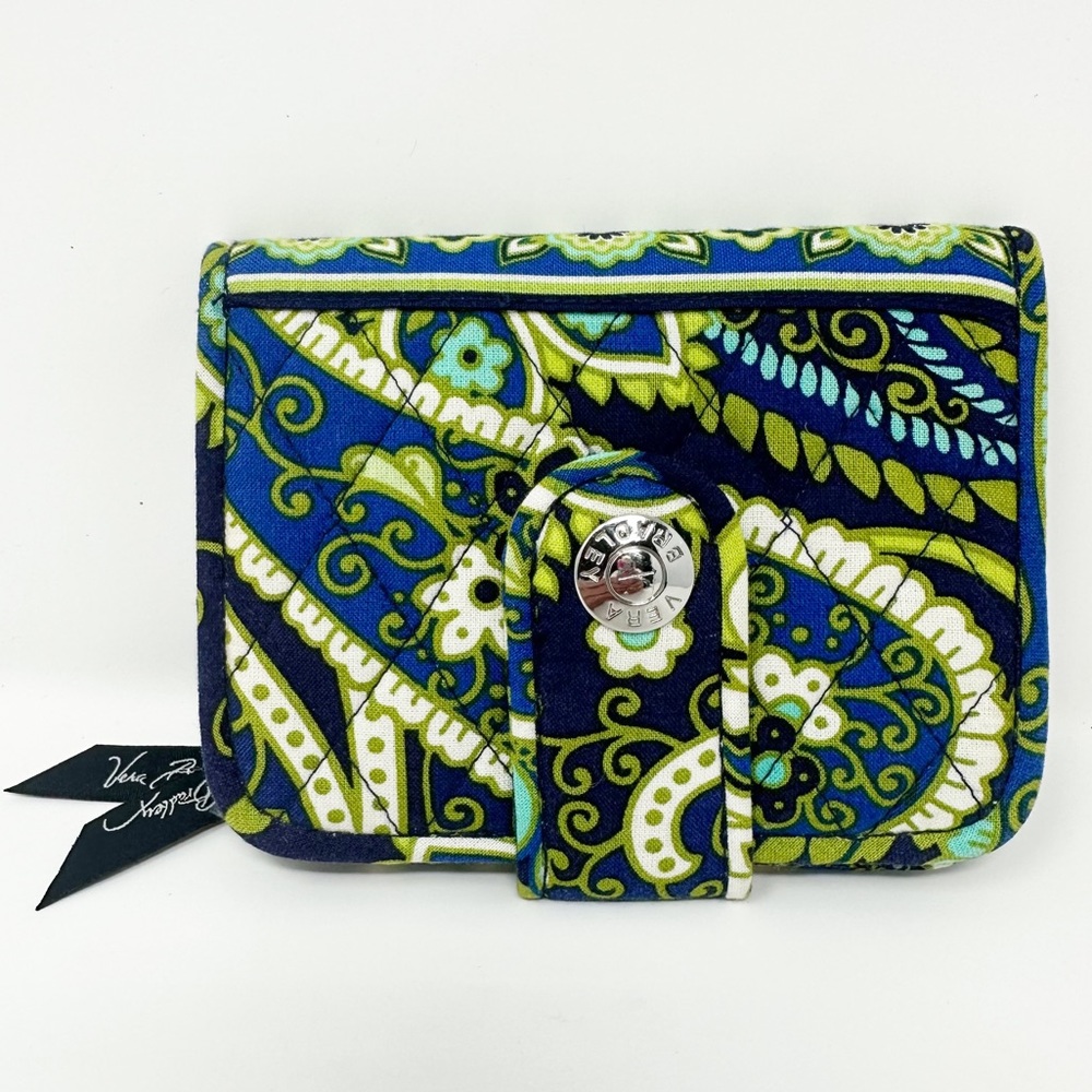 VERA BRADLEY SNAPPY‎ BI-FOLD WALLET PAISLEY RHYTHM & BLUES